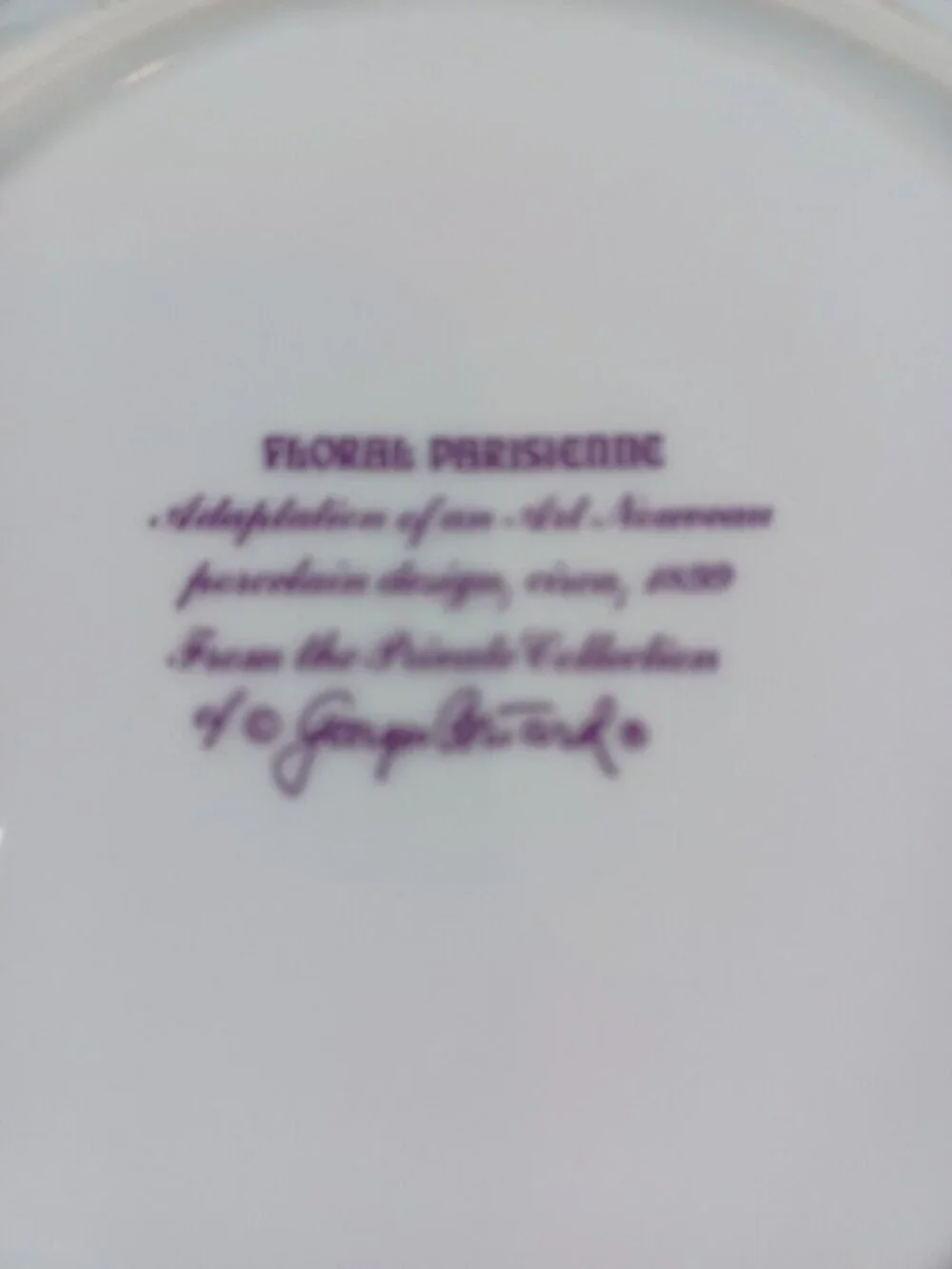 Georges Briard Floral Parisienne Art Nouveau Soup Pasta Salad Cereal Bowls 7 5/8